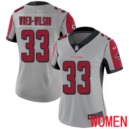 Atlanta Falcons Limited Silver Women Blidi Wreh-Wilson Jersey NFL Football 33 Inverted Legend